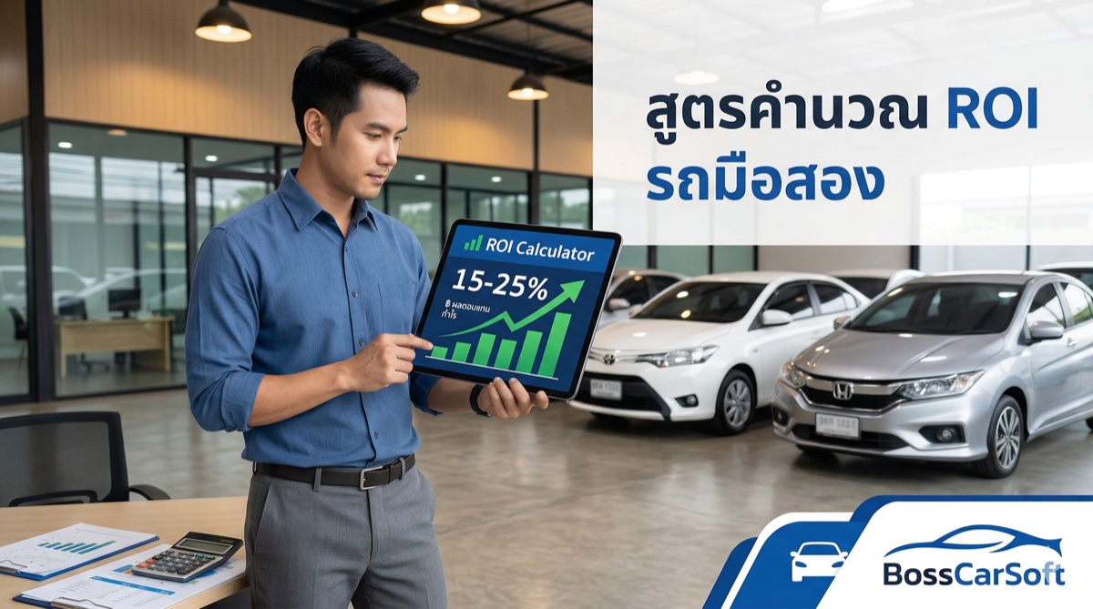 สูตรคำนวณ ROI รถมือสอง: เคล็ดลับเลือกรถขายดีขายไว